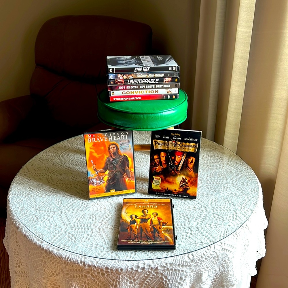 Adventure DVDS for Your Enjoyment - 9 DVDs - Bundle